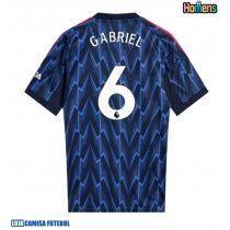 Camisa de Futebol Arsenal Gabriel Magalhaes #6 Equipamento Secundário 2025-26 Manga Curta